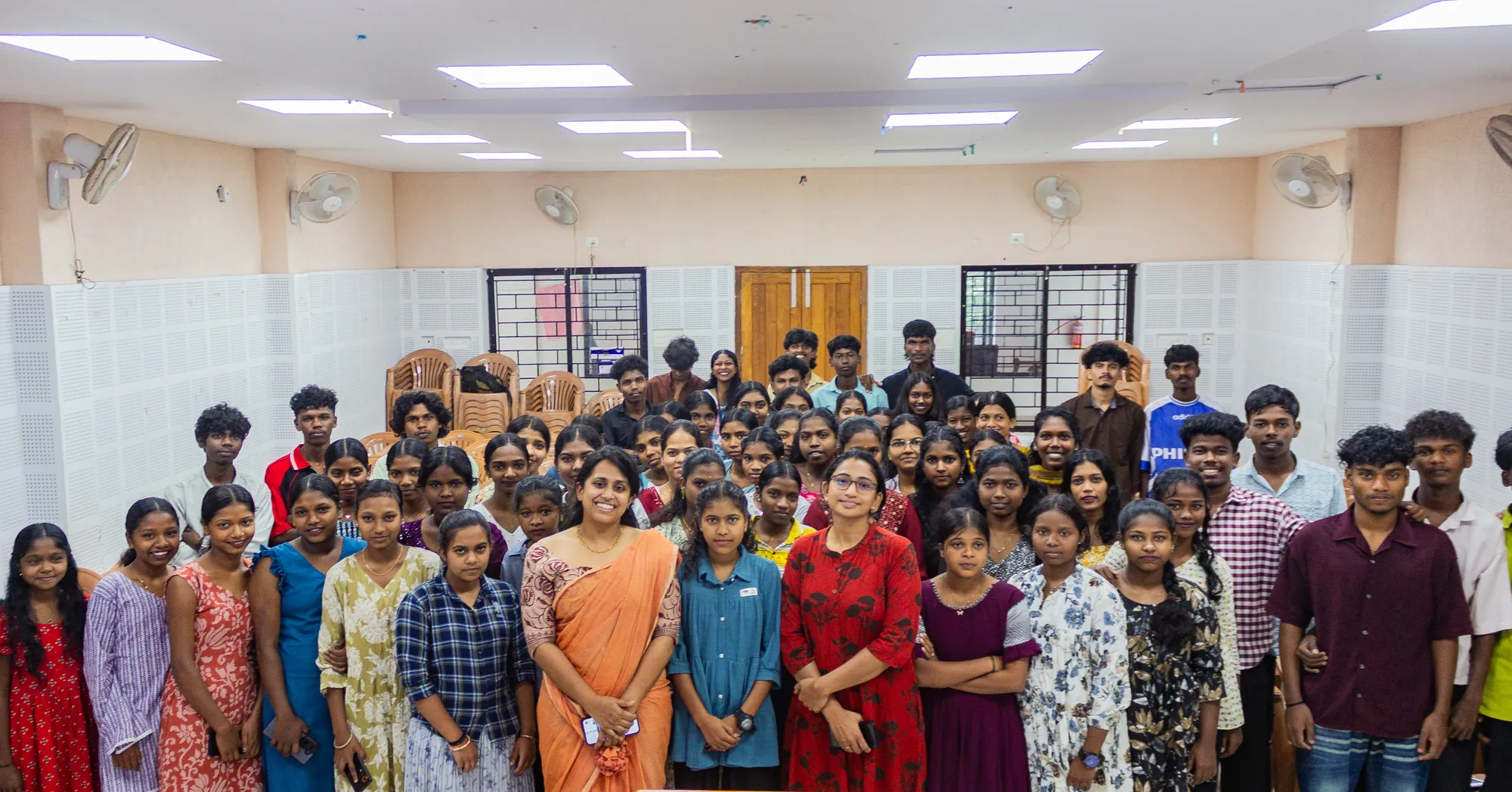 Students attending a Thrya session on social determinants of health at ITSR